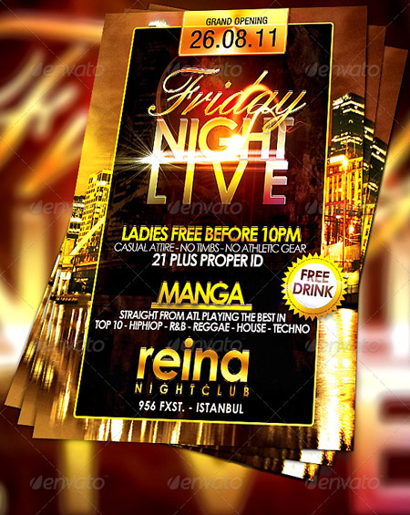 GraphicRiver Nightclub Flyer 232673