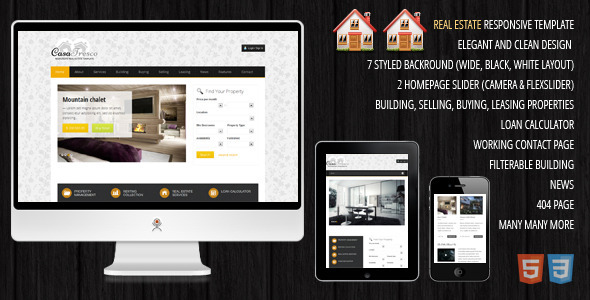 ThemeForest - Casa Fresco - A Responsive Real Estate Template