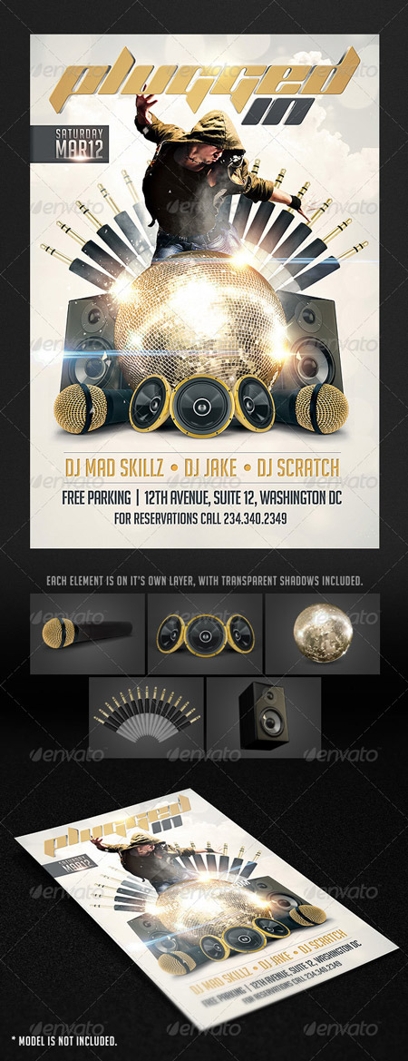 GraphicRiver Plugged in Flyer template