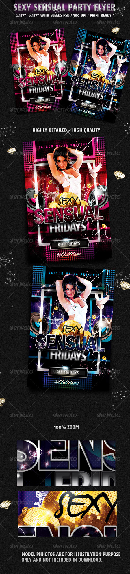 GraphicRiver Sensual Music Dance DJ Night Party Flyer