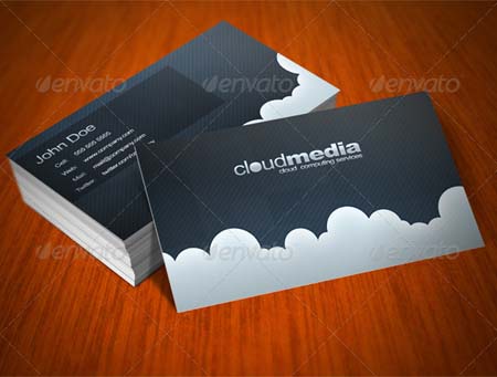 GraphicRiver Clouds Card Template