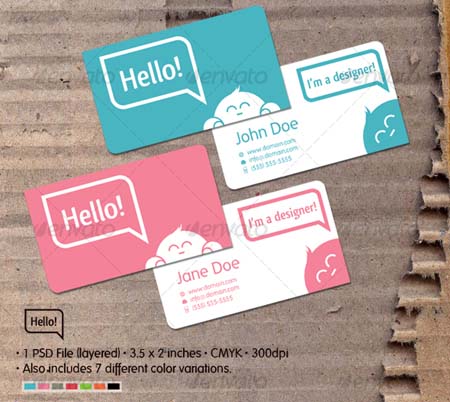 GraphicRiver: Hello Card Template