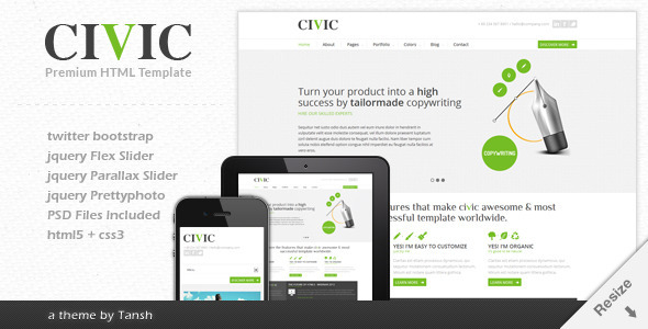 ThemeForest - Civic - Responsive Business Template