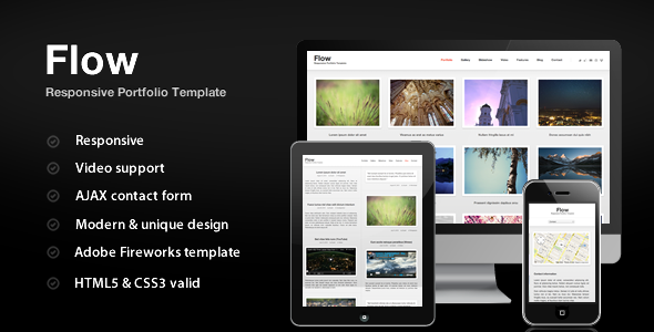 ThemeForest - Flow - Responsive Portfolio