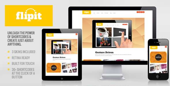 ThemeForest - Flipit v.1.0 - Responsive, Multi Purpose Theme - Full Article