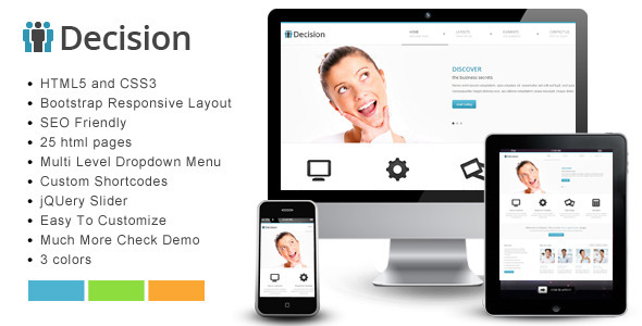 ThemeForest - Decision - Bootstrap Responsive Template