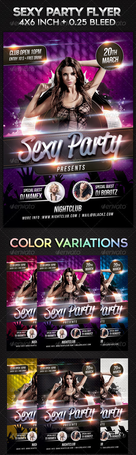 GraphicRiver Flyer Sexy Party 2282260