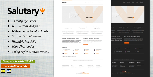 ThemeForest - Salutary v.1.1 - Business & Portfolio WordPress Theme - Full