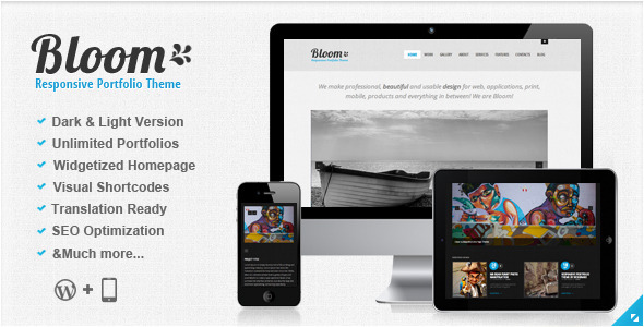 ThemeForest - Bloom v.1.3 - Responsive Wordpress Theme - Full