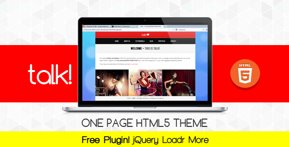 ThemeForest - Talk! - Multipurposes OnePage Theme