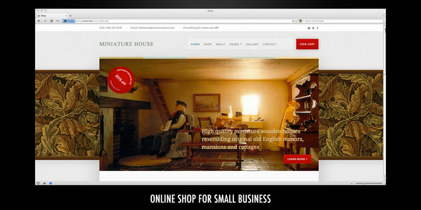 ThemeForest - Miniature House - HTML Online Shop Template