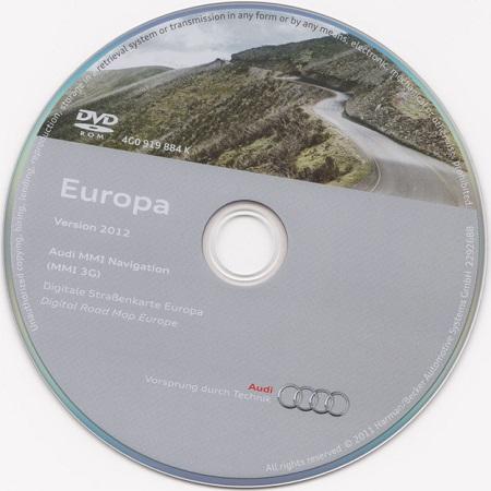 Audi MMI Navigation MMI 3G Europe Multi 2012-RESTORE