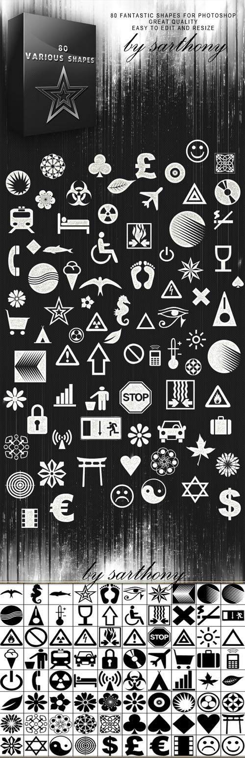 Various Photoshop Shapes