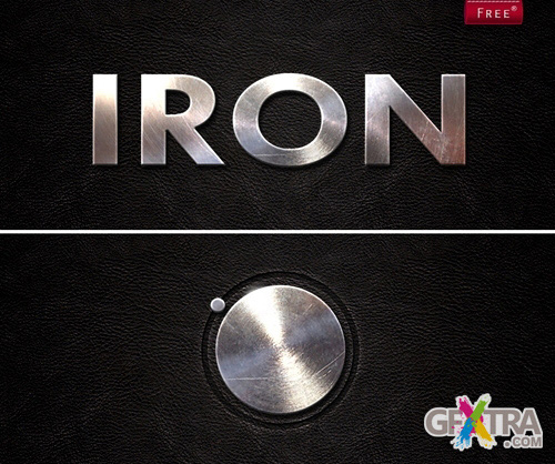 Iron Metal style for Photoshop