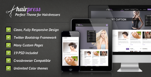 ThemeForest - Hairpress - HTML Template for Hair Salons