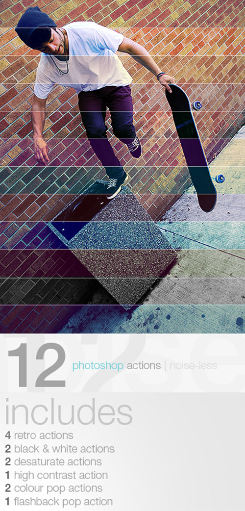 12 Fidelity Photoshop Actions