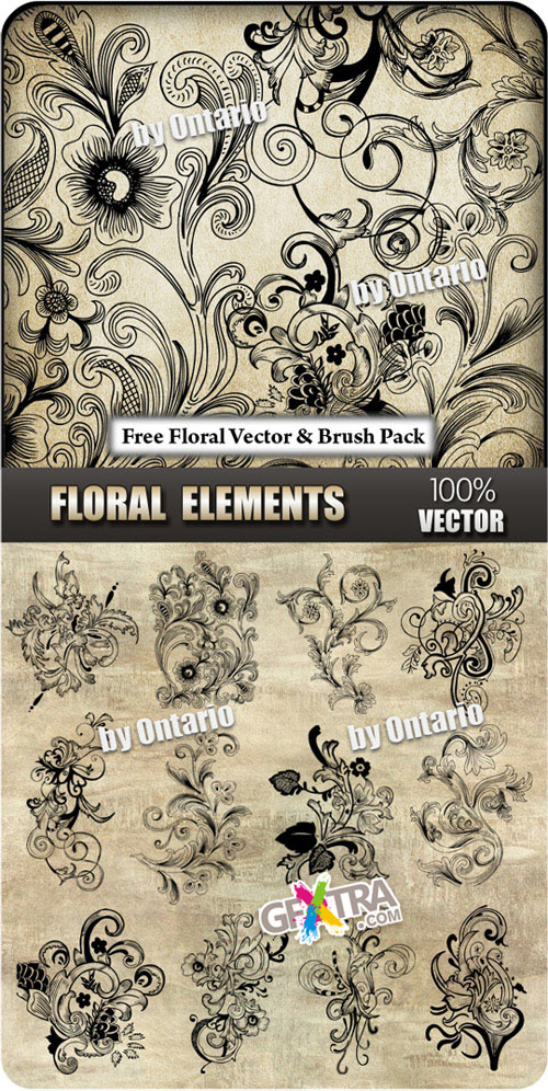 Vector Floral Elements