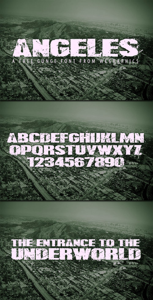 WeGraphics - Angeles: A Urban Style Font Face