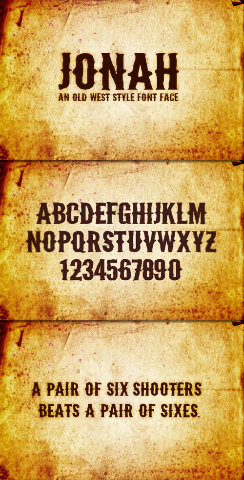 WeGraphics - Jonah Old West Font