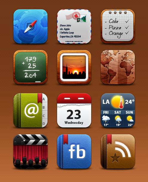 Collection of iPhone Icons 3