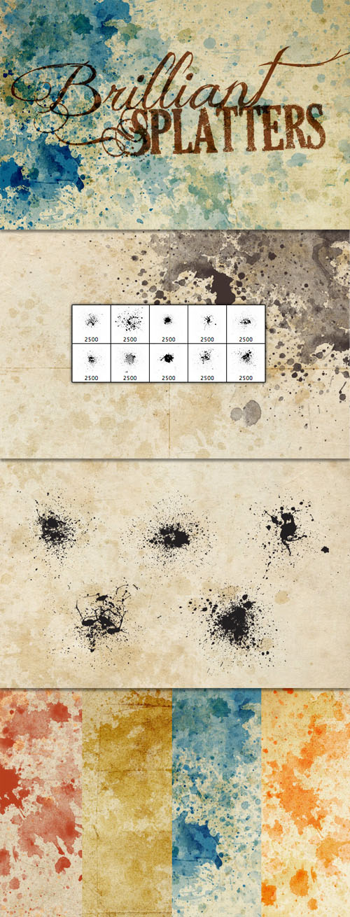 WeGraphics - Brilliant Splatters ? Brushes, Textures and Vectors