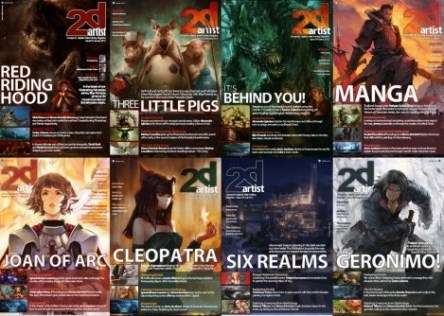 2DArtist Magazine 2012 Full Year Collection