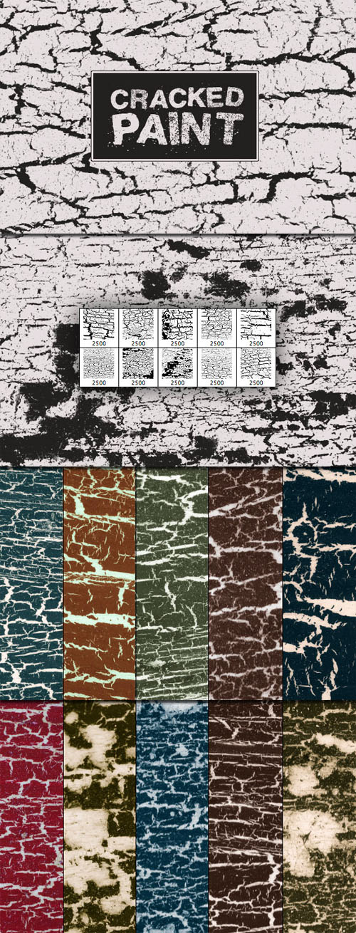 WeGraphics - Cracked Paint Multi-Pack