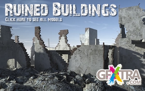 DEXSOFT-GAMES - Ruined Buildings model pack by Swen Johanson