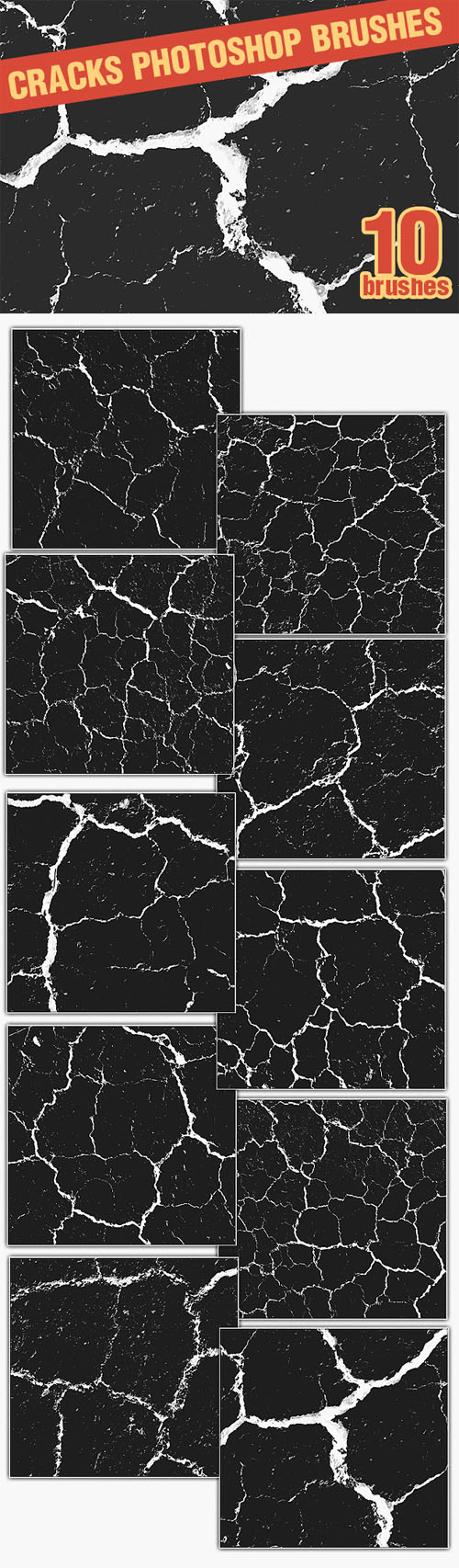 Designtnt - Cracks PS Brushes