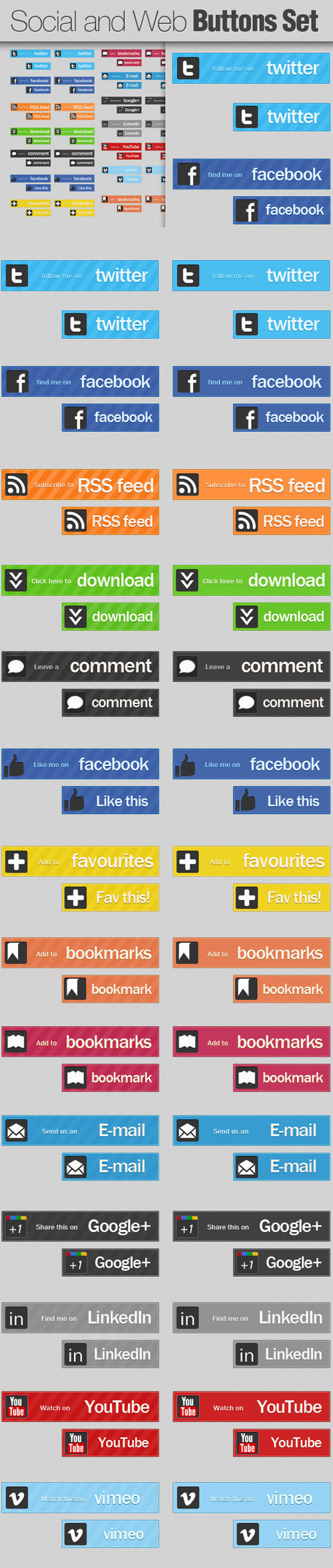 Designtnt - Social and Web Buttons