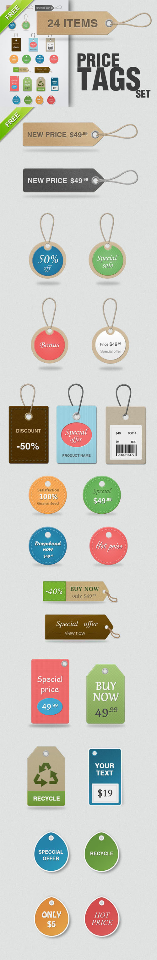 Designtnt - Price Tags PSD