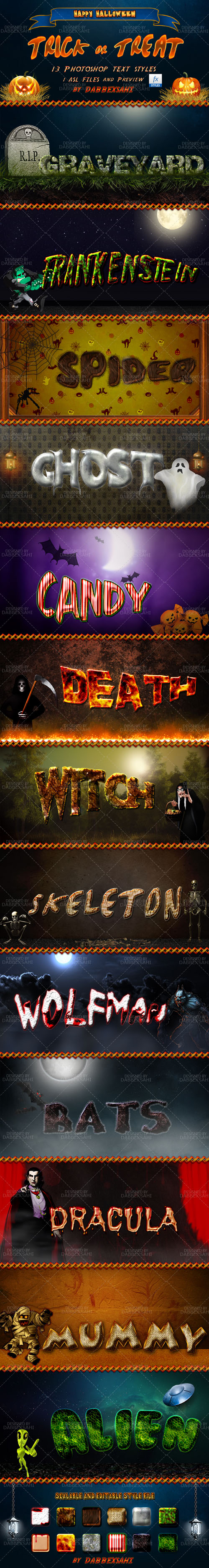 Halloween Photoshop Text Effects