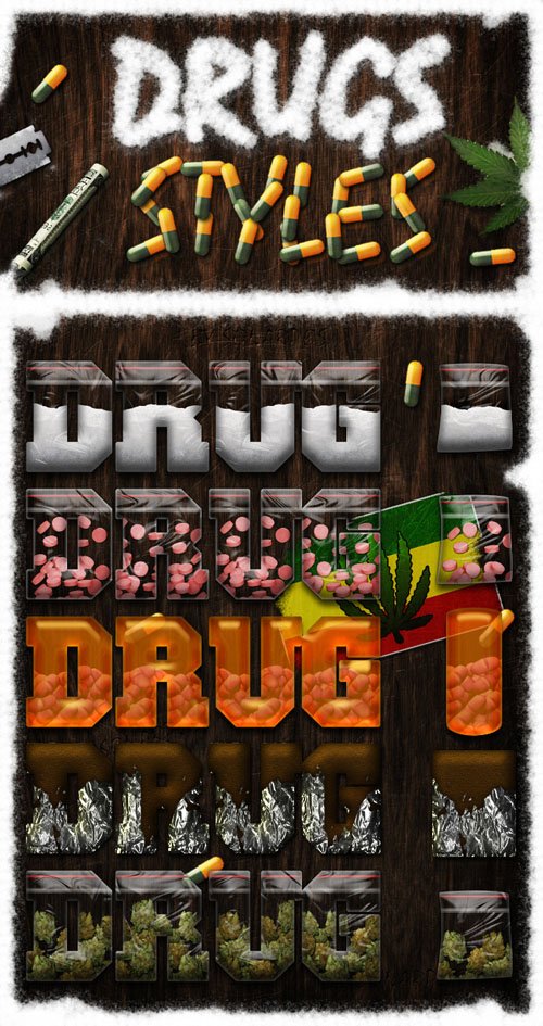 Drugs Photoshop Styles