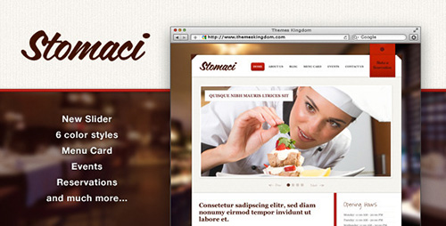 ThemeForest - Stomaci v1.2 - Restaurant & Cafe WordPress Theme