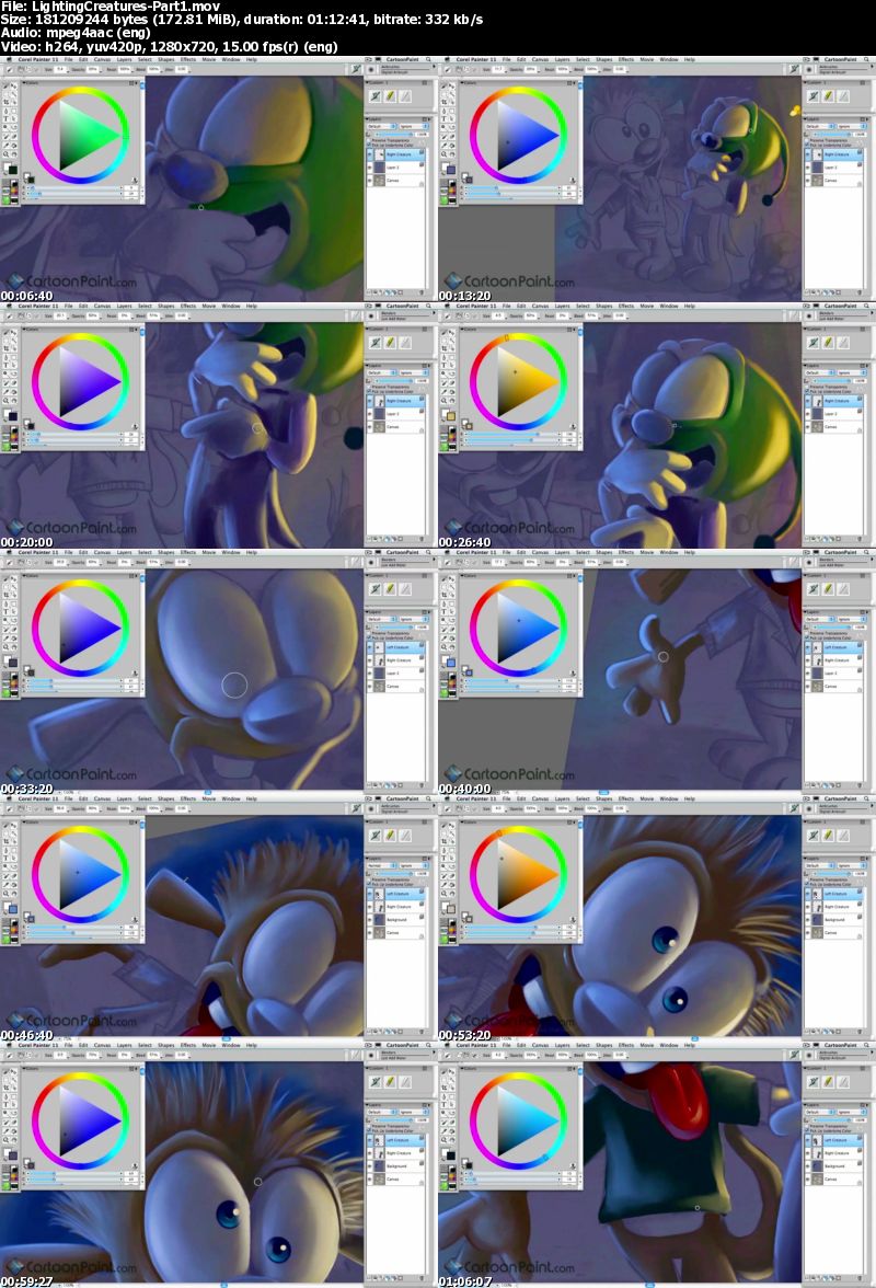 CartoonPaint - Lighting the Cartoon Creatures