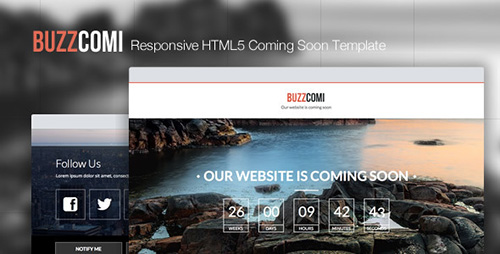 ThemeForest - BuzzComi - Responsive HTML5 Coming Soon Template - RIP