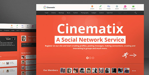 ThemeForest - Cinematix v1.0.3 - BuddyPress Theme 