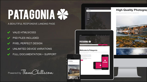 Mojo-Themes - Patagonia Responsive Landing Page - RIP