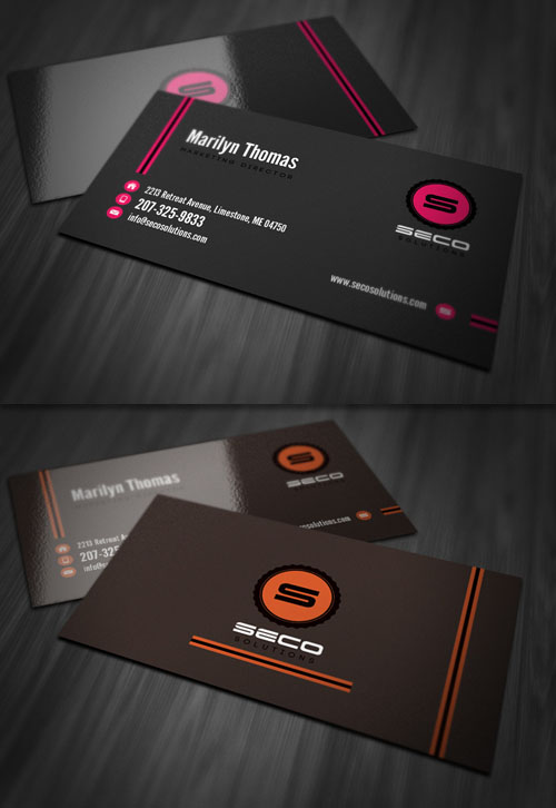 Professional Business Card PSD Template