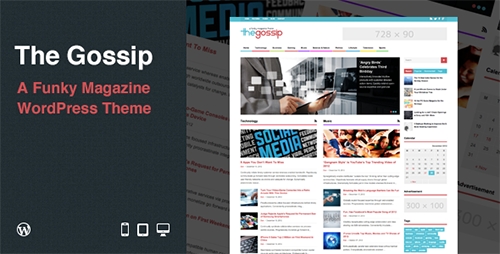 ThemeForest - The Gossip v1.1 - Funky Magazine WordPress Theme