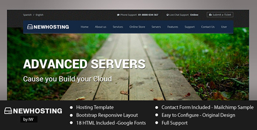 ThemeForest - NewHosting - Responsive Hosting HTML Template - RIP