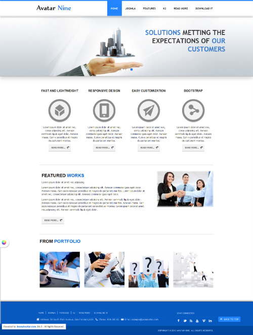 Avatar Nine - Template For Joomla 2.5 & 3.0