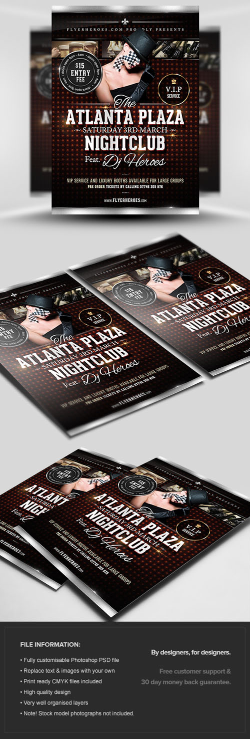 Atlanta Plaza Flyer/Poster PSD Template