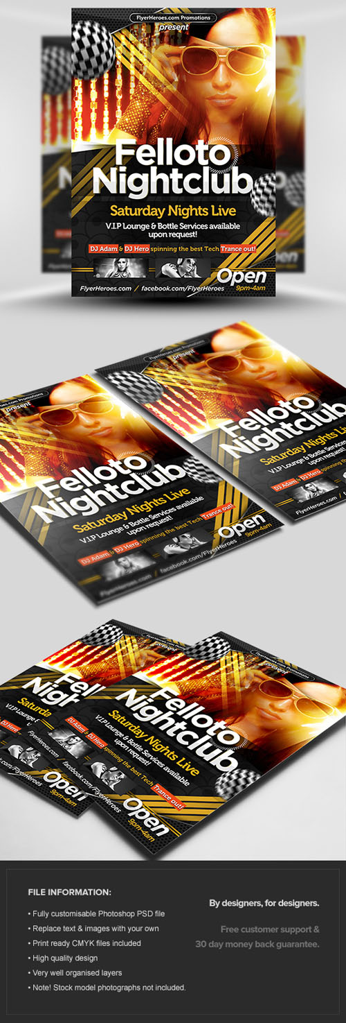 Felloto Flyer/Poster PSD Template