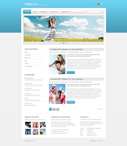 DreamTemplate - TooDay - Website Template