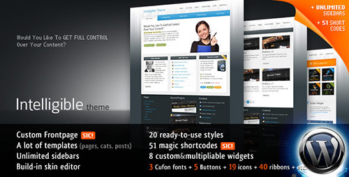 ThemeForest - Intelligible v1.2.2 - Business 20-in-1 WP Theme