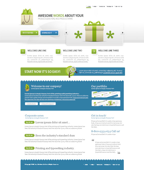 DreamTemplate - Flash - CSS Personal - 6574 - Awesome Words About Your