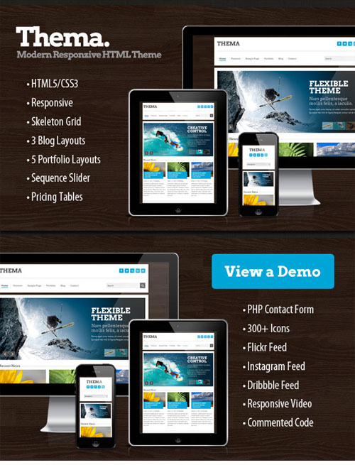 WeGraphics - Thema - Modern Responsive HTML Theme