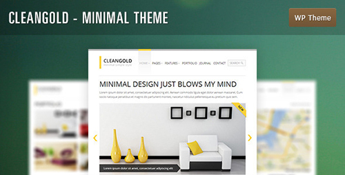 ThemeForest - CleanGold v1.1.3 - Minimal WordPress Theme