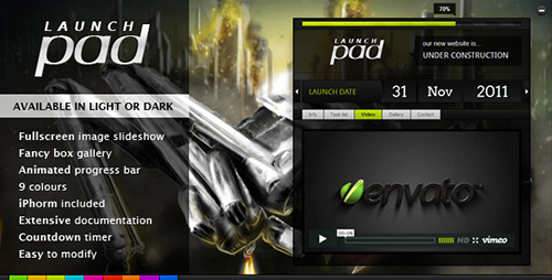 ThemeForest - Launch Pad v1.0.1 - Full Screen Image Under Construction - FULL